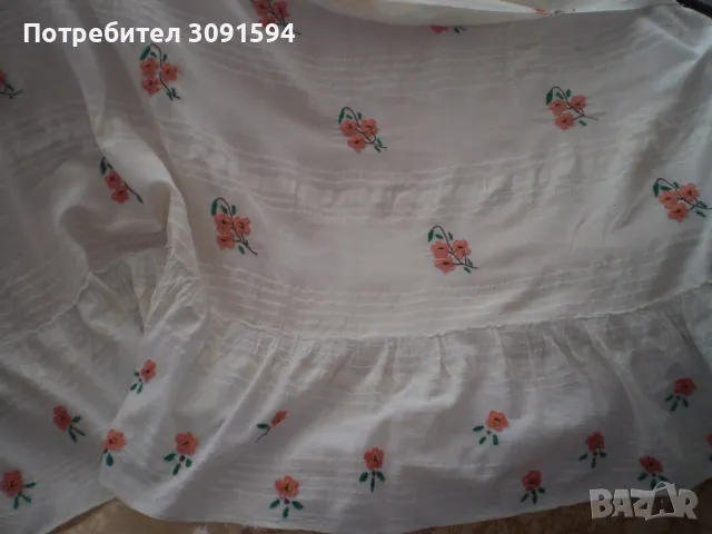 Винтич ръчно направена ръчно бродирана покривка кенар