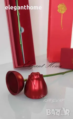 Роза-кутийка за бижу , снимка 2 - Подаръци за жени - 49327164