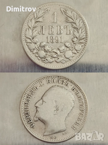 1 сребърен лев (1891)