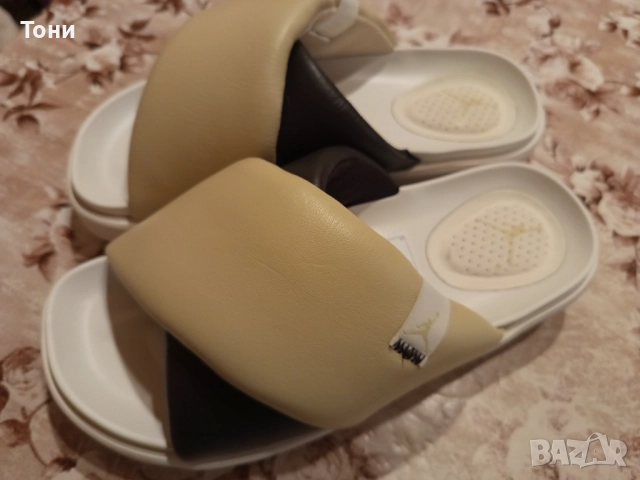 NIKE AND JORDAN Оригинал Нови Дамски Чехли от Естествена Кожа 39/40 н., снимка 10 - Чехли - 52683301