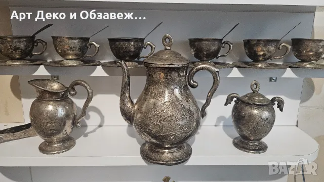 Старинен ориенталски кафен сервиз, снимка 9 - Сервизи - 56130435
