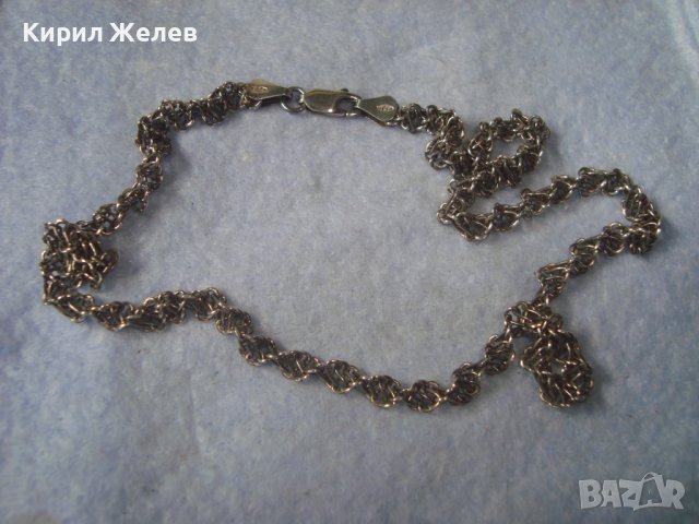 РАЗКОШЕН ИТАЛИАНСКИ СРЕБЪРЕН МОДЕН АРТ УНИСЕКС ЛАНЕЦ СРЕБРО 925 КРАСИВА ЗДРАВА ВИНТИДЖ ПЛЕТКА 32364, снимка 13 - Колиета, медальони, синджири - 38373234