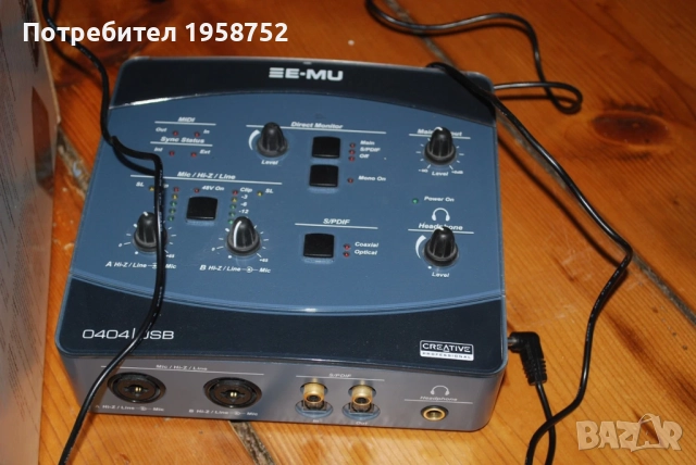 Emu 0404 USB Цифров аудио интерфеис/звукова карта 192khz 