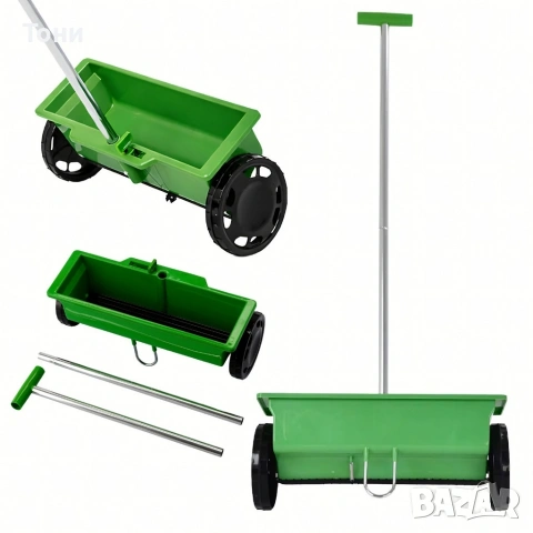 Ръчна градинска сеялка 6L с колела , снимка 6 - Градинска техника - 53941918