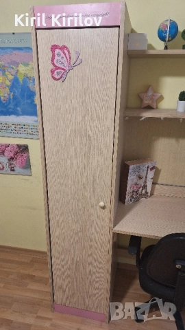 Секция за детска стая с бюро, снимка 6 - Мебели за детската стая - 52547630