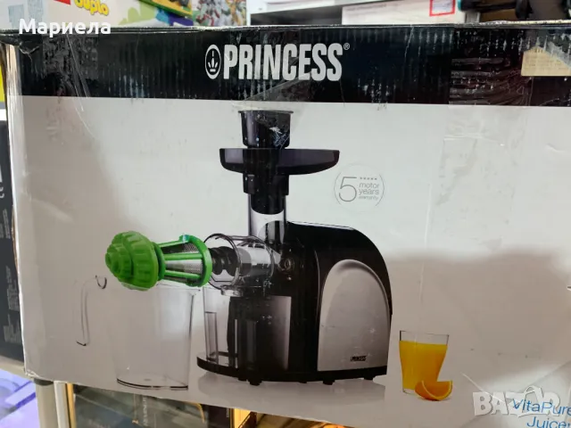 Нова Бавнооборотна Сокоизтисквачка / Сокоизтисквачка Princess Vitapure, снимка 7 - Сокоизстисквачки и цитрус преси - 49253202