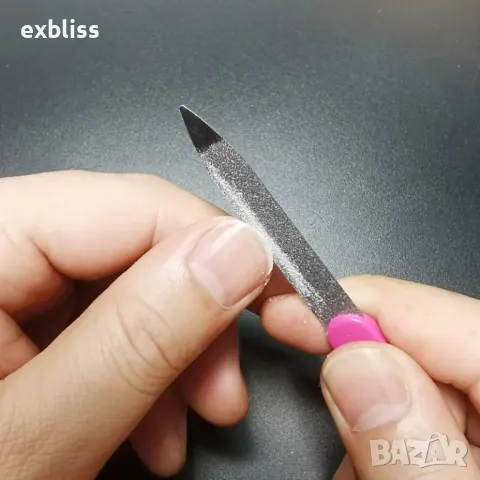 Двустранна мини пила за маникюр и педикюр