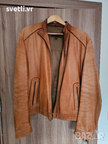 кожено яке, снимка 3 - Якета - 44479348