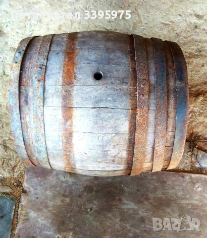 Автентична дъбова бъчва 110 л (1971 г.) - за вино или уникална декорация за градина и двор, снимка 2 - Градински мебели, декорация  - 54171202