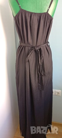 Дълга черна рокля Lollys Laundry L, снимка 4 - Рокли - 36714771