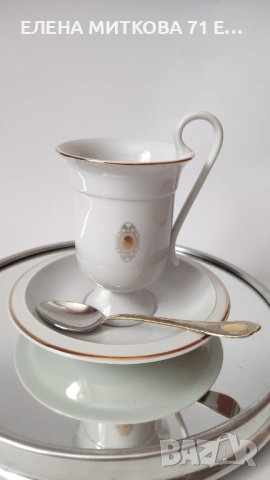 *Burg lindau porzellan* чисто нов луксозен комплект от два двойни сета + лъжички, снимка 7 - Сервизи - 54128357