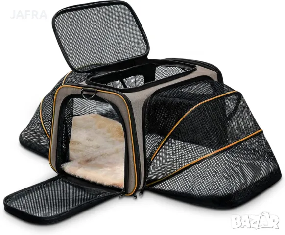 Транспортна Клетка за Домашни Животни - Разтегателна, Вентилирана, Олекотена Подходяща за Пътуване, снимка 4 - Други стоки за животни - 48669648