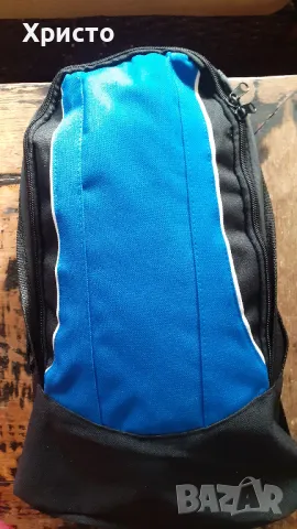 раница от плътен промазан плат, чисто нова внос от Холандия, синьо/черна, снимка 2 - Раници - 48743404