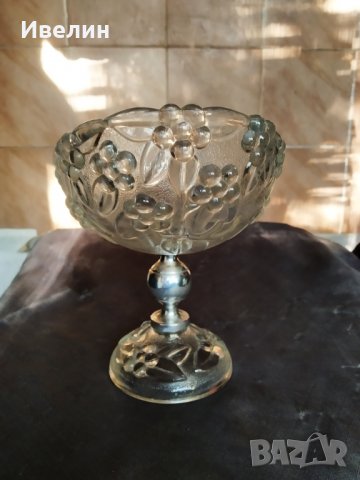 купа,фруктиера арт деко, снимка 3 - Антикварни и старинни предмети - 30382169