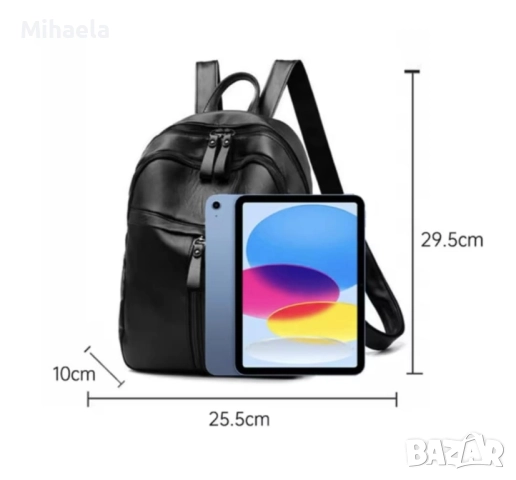 Стилна дамска раница от еко кожа- Елегантност и удобство в едно, снимка 5 - Чанти - 51820183