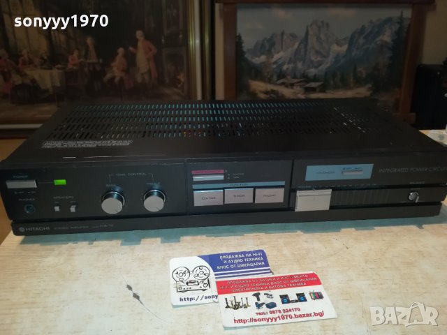 HITACHI HA-12 STEREO AMPLIFIER-MADE IN JAPAN 2112211036, снимка 2 - Ресийвъри, усилватели, смесителни пултове - 35206182