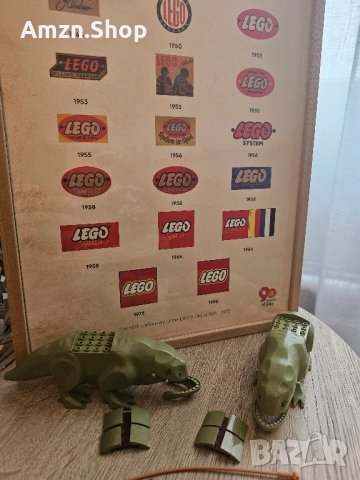 Lego Star Wars Part 16875pb02c01 Dewback Claws and Short Tail Pattern 2бр. ( 75290 ), снимка 3 - Колекции - 44388633