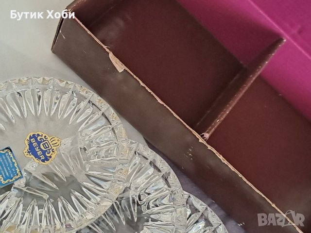 Комплект кристални чинийки West Germany, снимка 7 - Антикварни и старинни предмети - 38518439