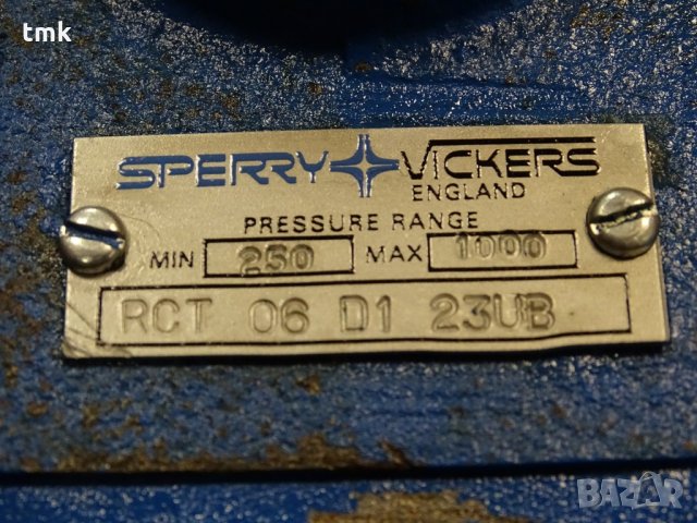 Вентил хидравличен Vickers RCT 06 D1 23UB , снимка 5 - Резервни части за машини - 31015375