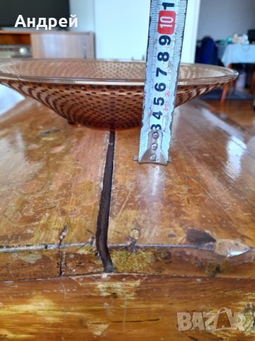 Стара стъклена фруктиера #6, снимка 2 - Други ценни предмети - 42223010