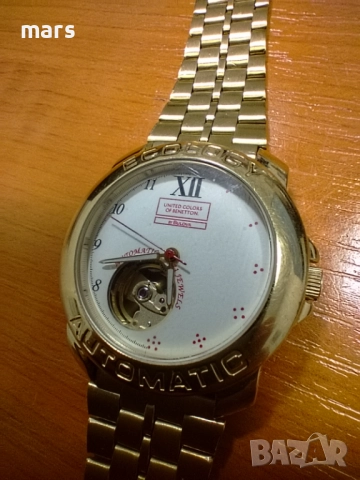 Bulova Ecology United Colors of Benetton By Bulova Automatic Open Heart BN596, снимка 5 - Мъжки - 51974239