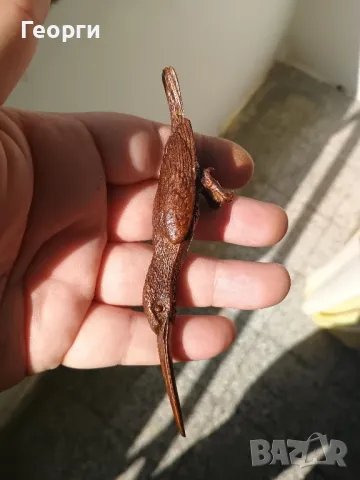 Красива бронзова птичка, снимка 10 - Антикварни и старинни предмети - 50092447