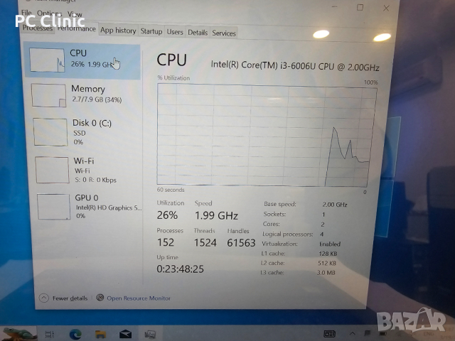 Lenovo Yoga intel core i3 6006U | 8GB RAM | 128GB SSD | 14 inch | 510-14ISK | 6 месеца гаранция, снимка 4 - Лаптопи за дома - 44932601