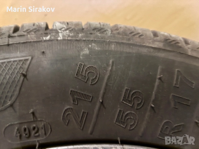 Гуми с джанти Нисан 215/55/17, снимка 6 - Гуми и джанти - 53063284
