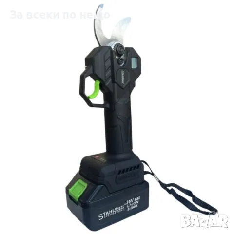 Комплект от лозарска ножица, акумулаторен трион и телескопичен прът 2 метра 36V 8Ah StahlMayer, снимка 2 - Други инструменти - 50365219