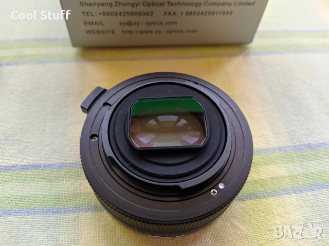 Адаптер ZhongYi Mitakon Lens Turbo II Canon EF lens to SONY E , снимка 2 - Обективи и филтри - 51004409