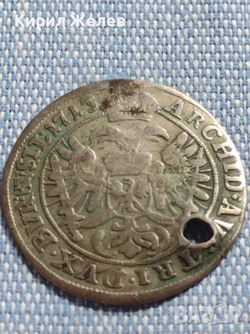 Сребърна монета 6 кройцера 1713г. Карл шести Бреслау Селезия 24952, снимка 7 - Нумизматика и бонистика - 42888606