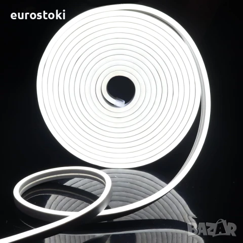 EXTRASTAR LED водоустойчива лента неонова 5 метра 12V 120 светодиода 8.5W/M IP65, гъвкава, снимка 8 - Лед осветление - 51091302