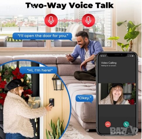 WiFi безжичен звънец, снимка 2 - Други стоки за дома - 44392266