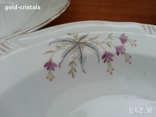 Стар български порцелан чинии плитки, снимка 12 - Антикварни и старинни предмети - 34112369