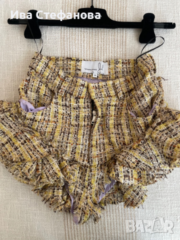 букле  елегантен оригинален сет комплект от две части блуза и къси панталони къдрици Natasha Zinko, снимка 15 - Костюми - 44922473