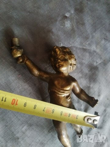 стара бронзова фигура-момче, снимка 2 - Антикварни и старинни предмети - 35621631