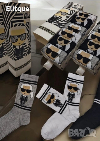 унисекс дълги чорапи в кутия 6 чифта karl lefenfeld , снимка 6 - Дамски чорапи - 53182072