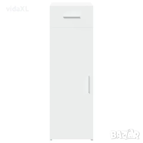 vidaXL Сайдборд, бял, 30x42,5x93 см, инженерно дърво, снимка 3 - Бюфети - 56148177