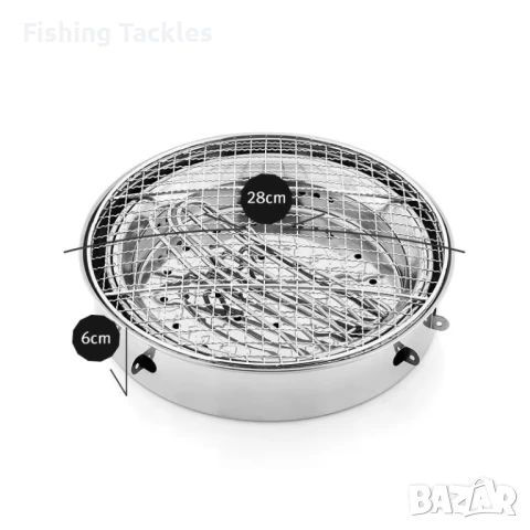 Сгъваемо Олекотенo Преносимо Барбекю, Сгъваем ГРИЛ, снимка 5 - Къмпинг мебели - 50775339