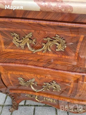 Италиански бароков комод с две нощни шкафчета 024, снимка 6 - Шкафове - 49978938