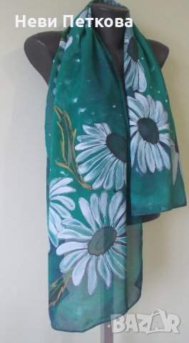 Рисуван шал БОР И МАРГАРИТИ, снимка 2 - Шалове - 31748306