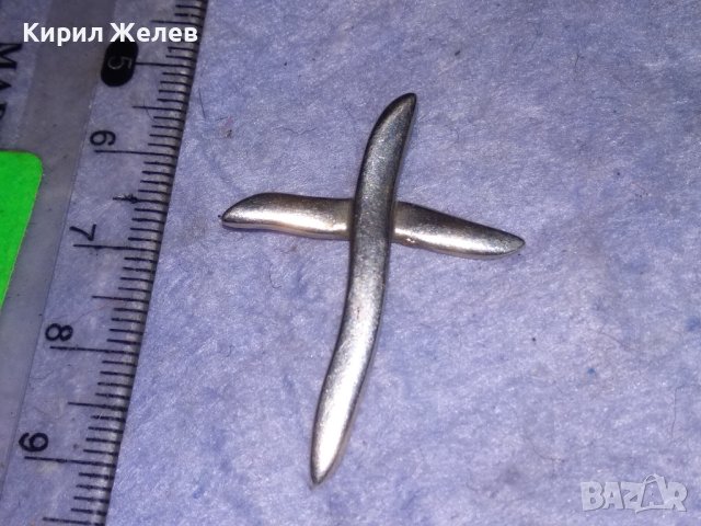 КРАСИВ СТИЛЕН СРЕБЪРЕН АРТ КРЪСТ СРЕБРО 925 ПРОБА 27635, снимка 3 - Колиета, медальони, синджири - 40488401
