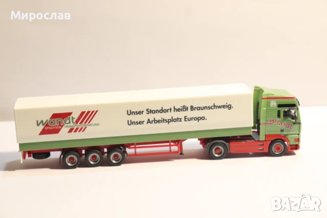 HERPA H0 1/87 MAN ВЛЕКАЧ KАМИОН МОДЕЛ TIR, снимка 6 - Колекции - 51073968