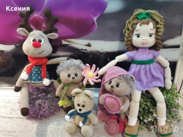 Плетена играчка Кукла ДАША, Ръчно изработена, Перфектен подарък, снимка 14 - Плюшени играчки - 52510348