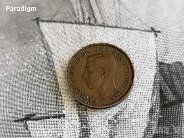 Монета - Великобритания - 1 фартинг | 1941г., снимка 2 - Нумизматика и бонистика - 34409626