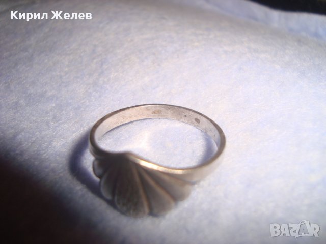 СТАР СРЕБЪРЕН АРТ ДЕКО ПРЪСТЕН СТЕРЛИНГ СРЕБРО 925 МАЙСТОРСКА ИЗРАБОТКА 27154, снимка 10 - Пръстени - 36817738