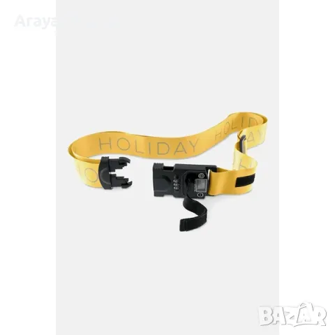 TCHIBO 3 в 1 каишка за куфар, жълто-черна, снимка 2 - Фен артикули - 49844530