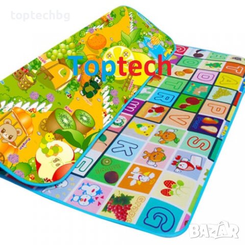  Детски килим за игра 120х180см – двулицев, топлоизолираща постелка, снимка 6 - Килими - 38331914