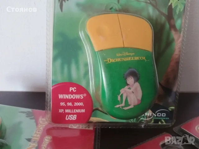 Ретро Мишка USB PC WINDOWS 95,98,2000, XP, MILLENIUM Disney , снимка 4 - Клавиатури и мишки - 55939990
