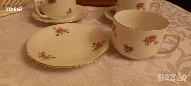 Vintage. Нови. Немски двоен сет чашка и чинийка за кафе, чай. , снимка 3 - Антикварни и старинни предмети - 49498363
